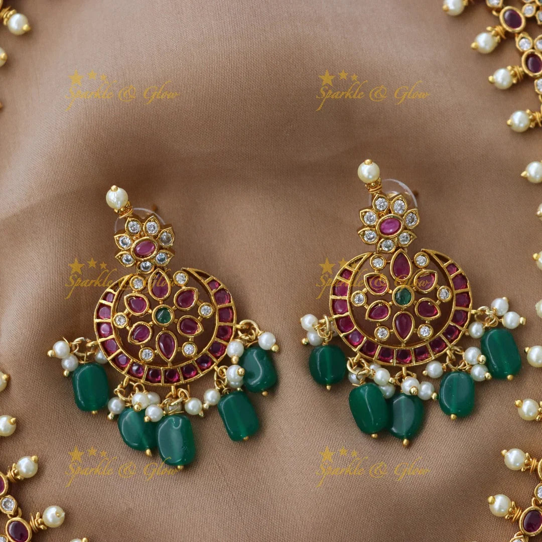 Elegant Mango Guttapusalu Necklace Set for Festive Occasions