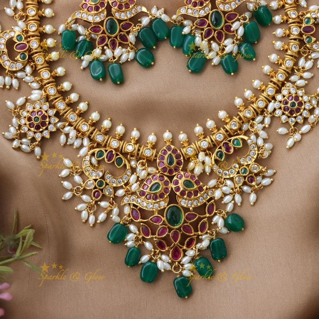 Exquisite Mango Guttapusalu Necklace for Festive Elegance