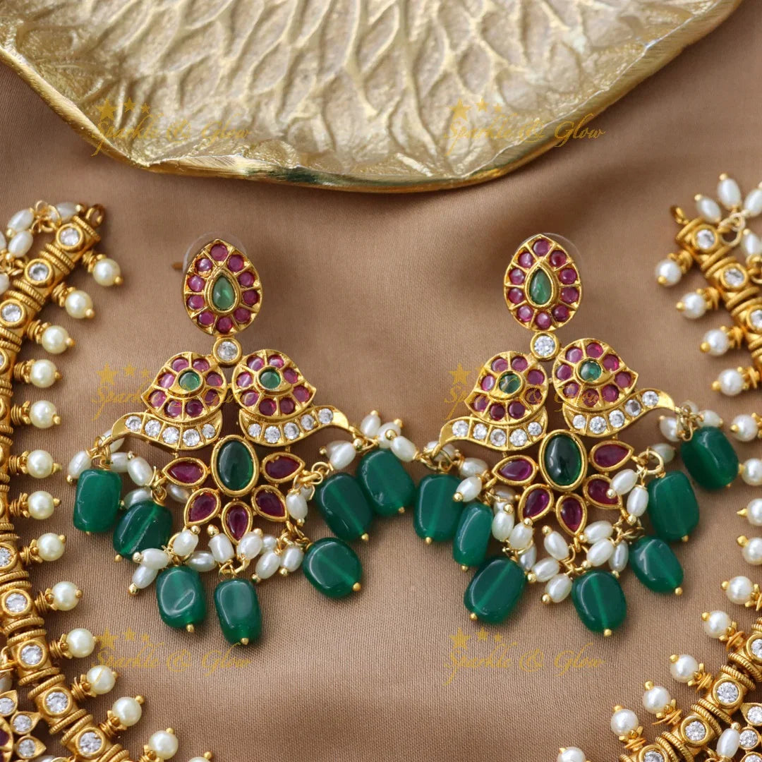 Exquisite Mango Guttapusalu Necklace for Festive Elegance