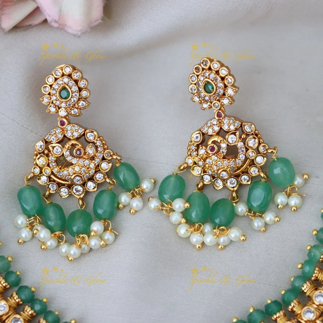 Exquisite Gold-Plated Necklace Set - Festive Collection