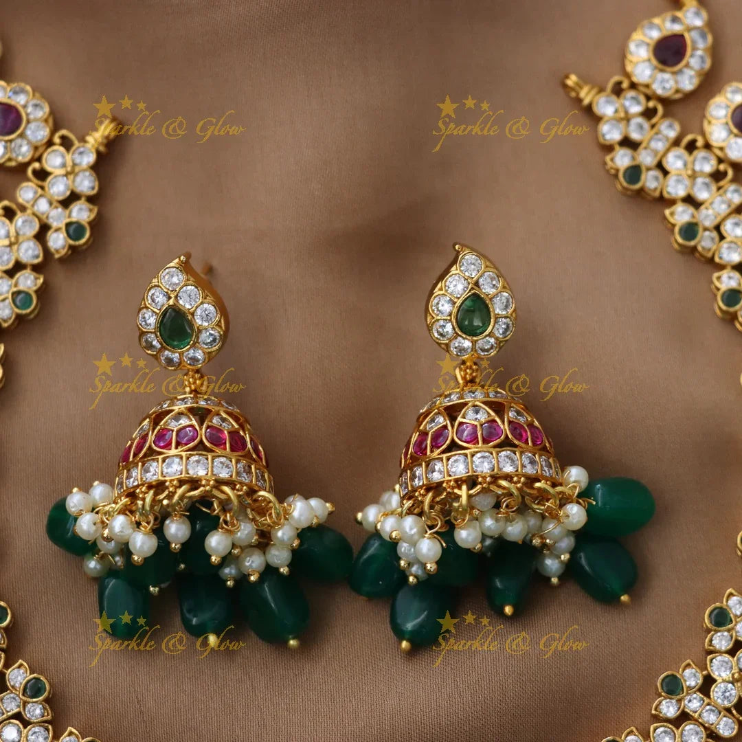 Stunning Mango Peacock Necklace Set for Festive Charm