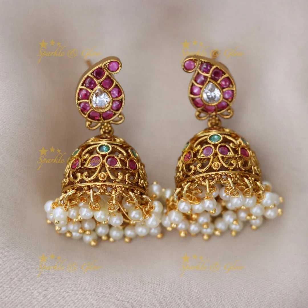 Exquisite Mango Lakshmi Bridal Necklace Set