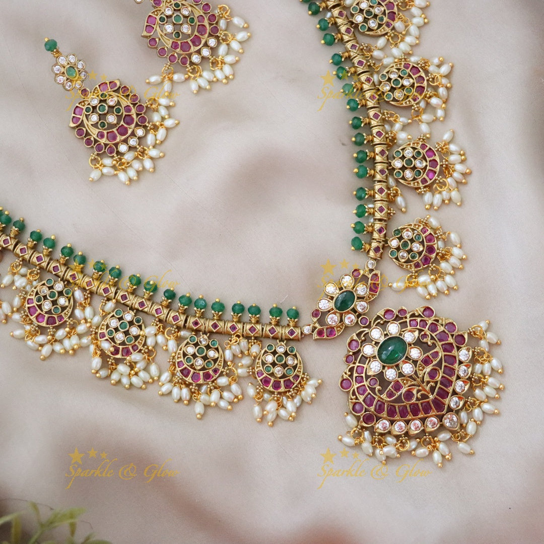 Exquisite Guttapusalu Necklace Set | Sparkle & Glow