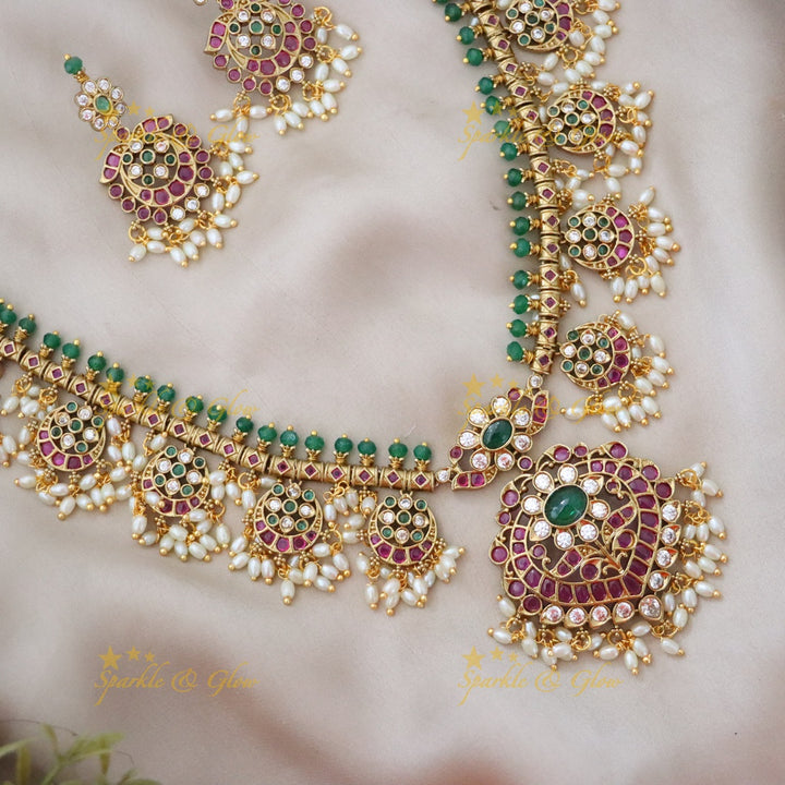 Exquisite Guttapusalu Necklace Set | Sparkle & Glow