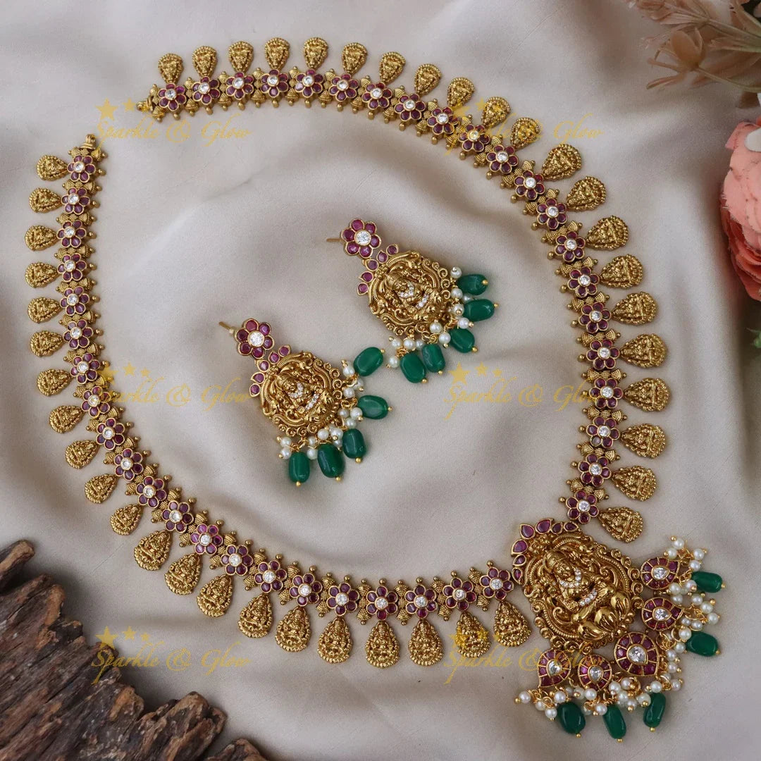 Exquisite Lakshmi Temple Necklace for Traditional Weddings