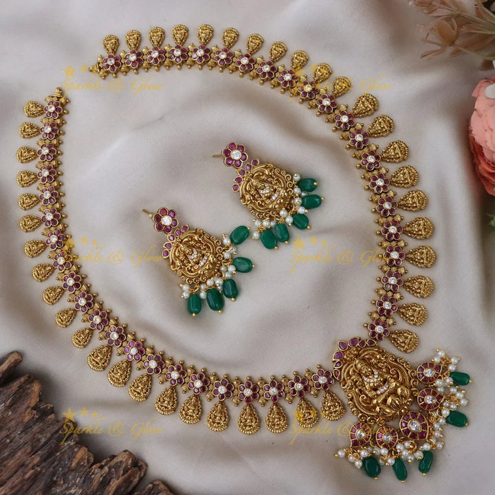 Exquisite Lakshmi Temple Necklace for Traditional Weddings
