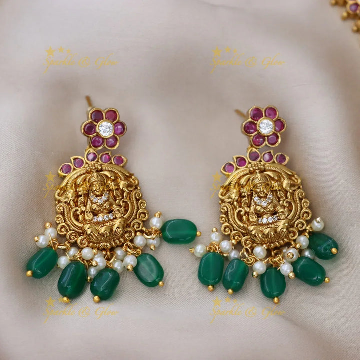 Exquisite Lakshmi Temple Necklace for Traditional Weddings