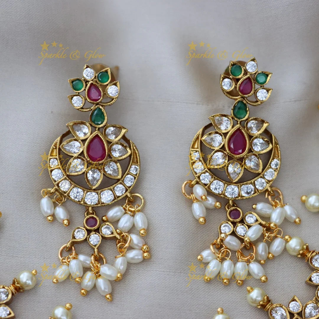 Luxurious Gold Pearl Necklace for Weddings & Festivities