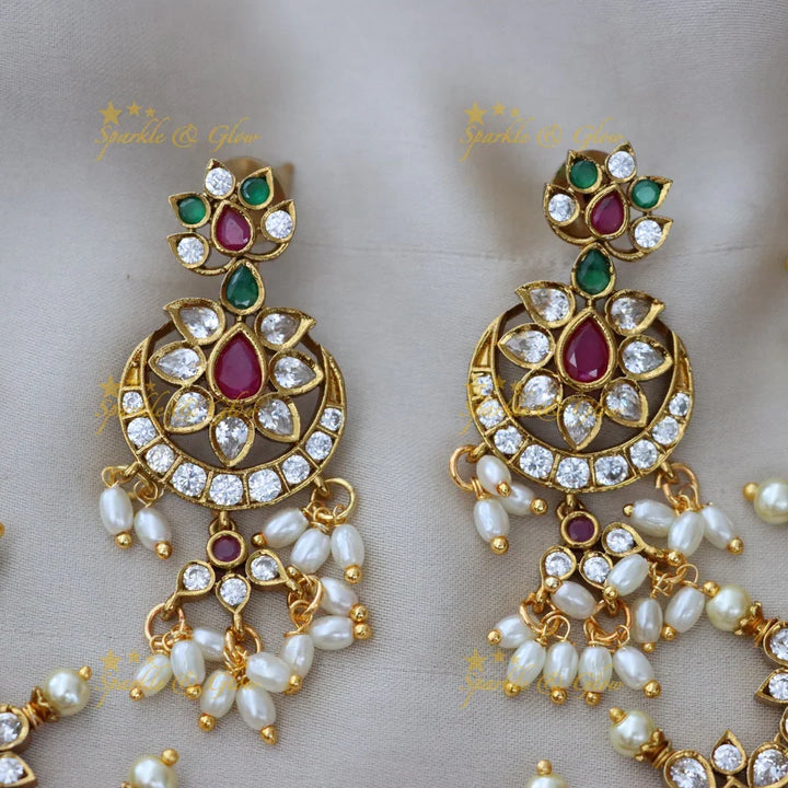 Luxurious Gold Pearl Necklace for Weddings & Festivities