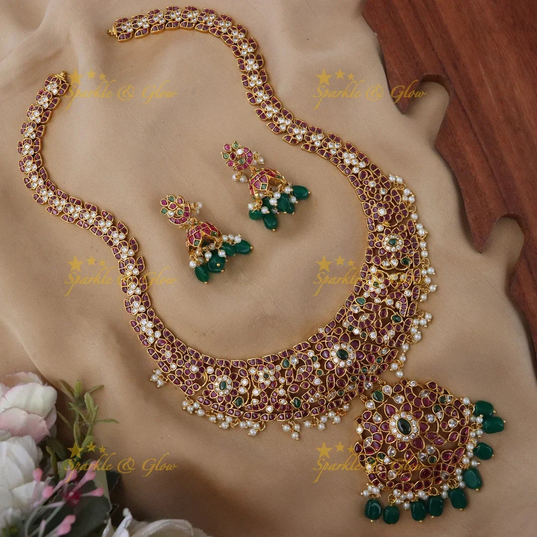 Exquisite Wedding Necklace Set | Sparkle & Glow