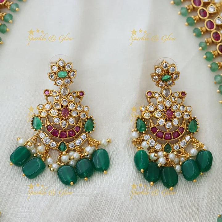 Elegant Gold-Plated Necklace Set for Weddings & Festivals