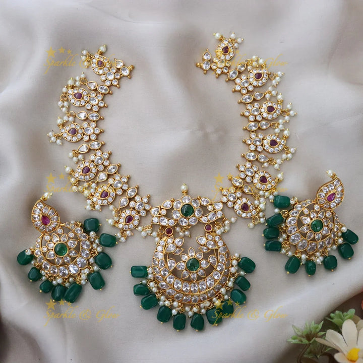 Exquisite Mango Floral Gold Necklace Online
