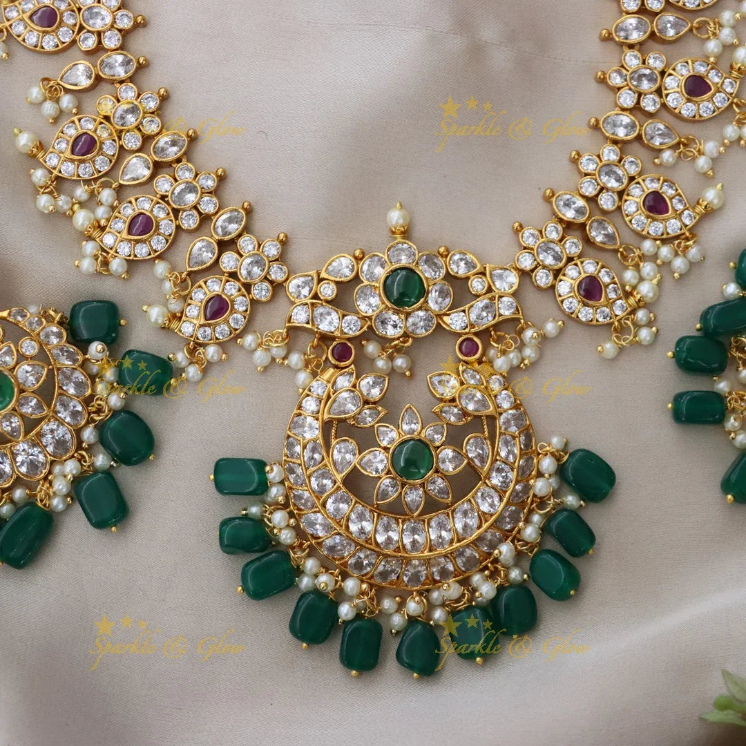 Exquisite Mango Floral Gold Necklace Online