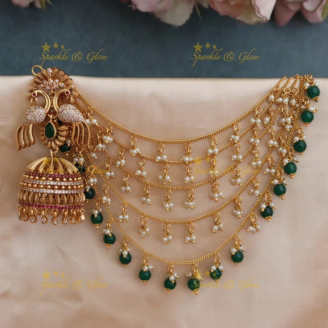 Stunning Kemp Earrings & Earchain Combo - Shop Now