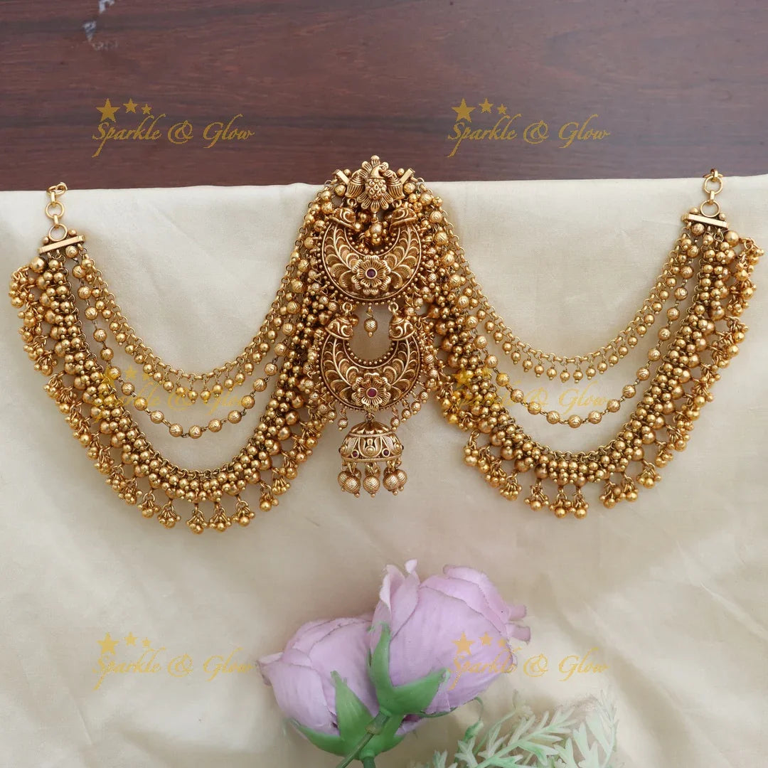 Exquisite Kemp Earring & Chain Set | Sparkle & Glow