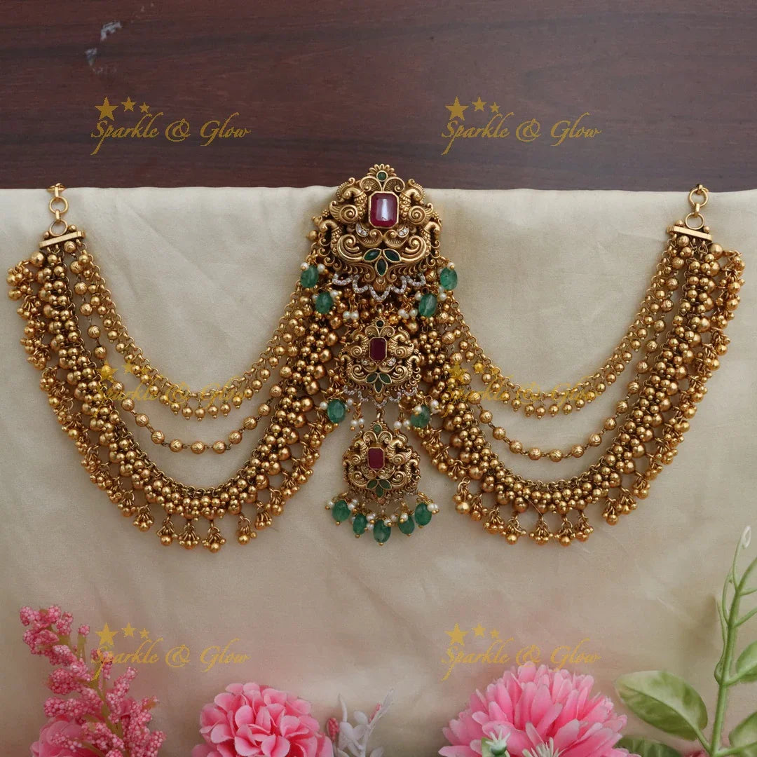 Exquisite Kemp Earring & Chain - Jadabilla Collection