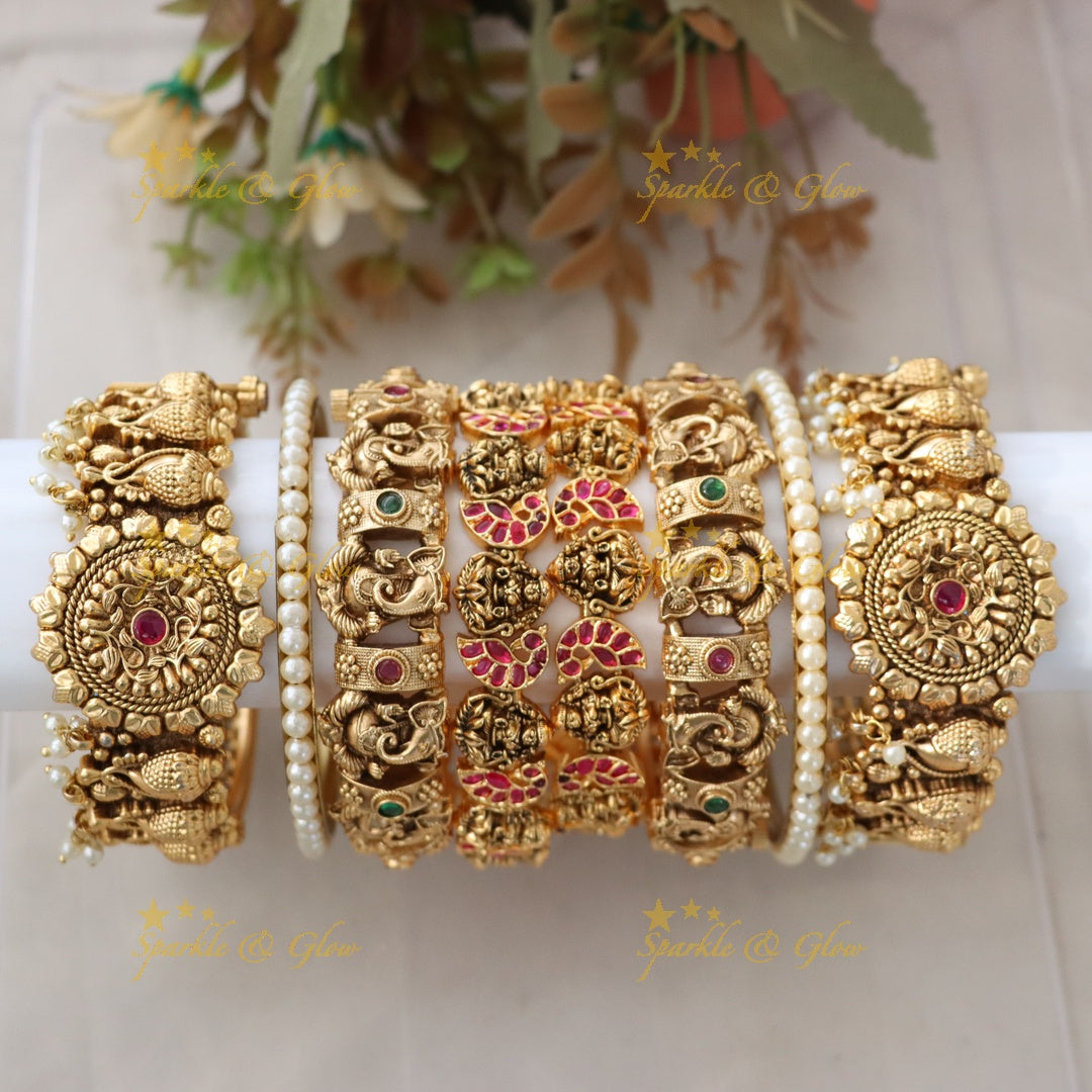 Elegance Redefined: Lakshmi Bangle Set Collection