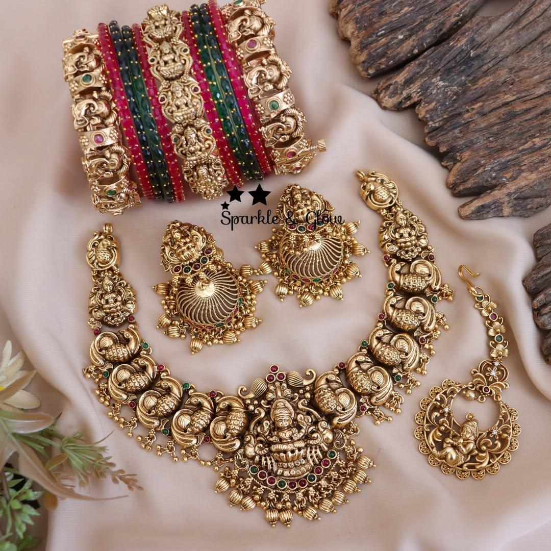 Exquisite Peacock Bridal Jewellery Set - Timeless Beauty