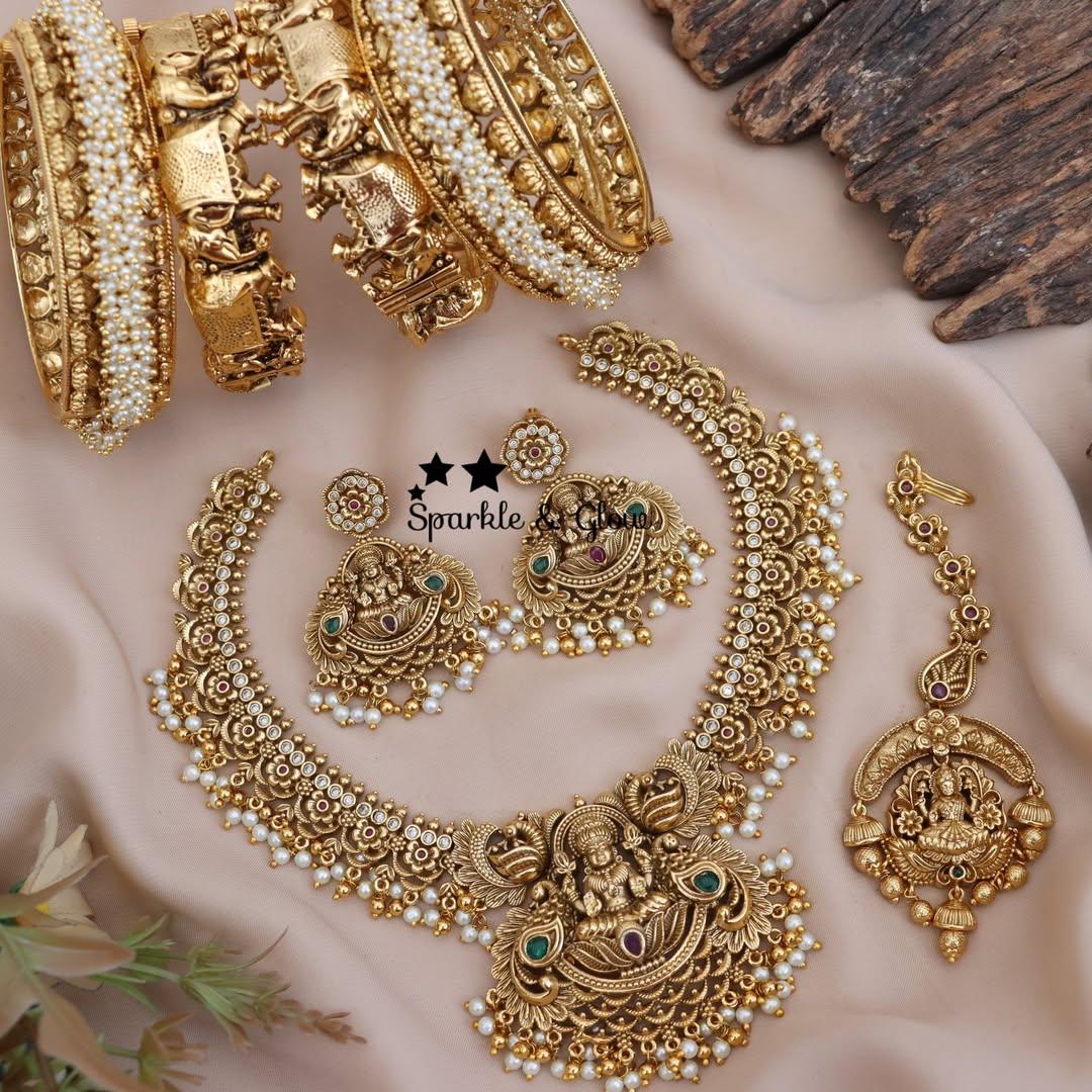 Exquisite Lakshmi Semi Bridal Set - Shine & Elegance