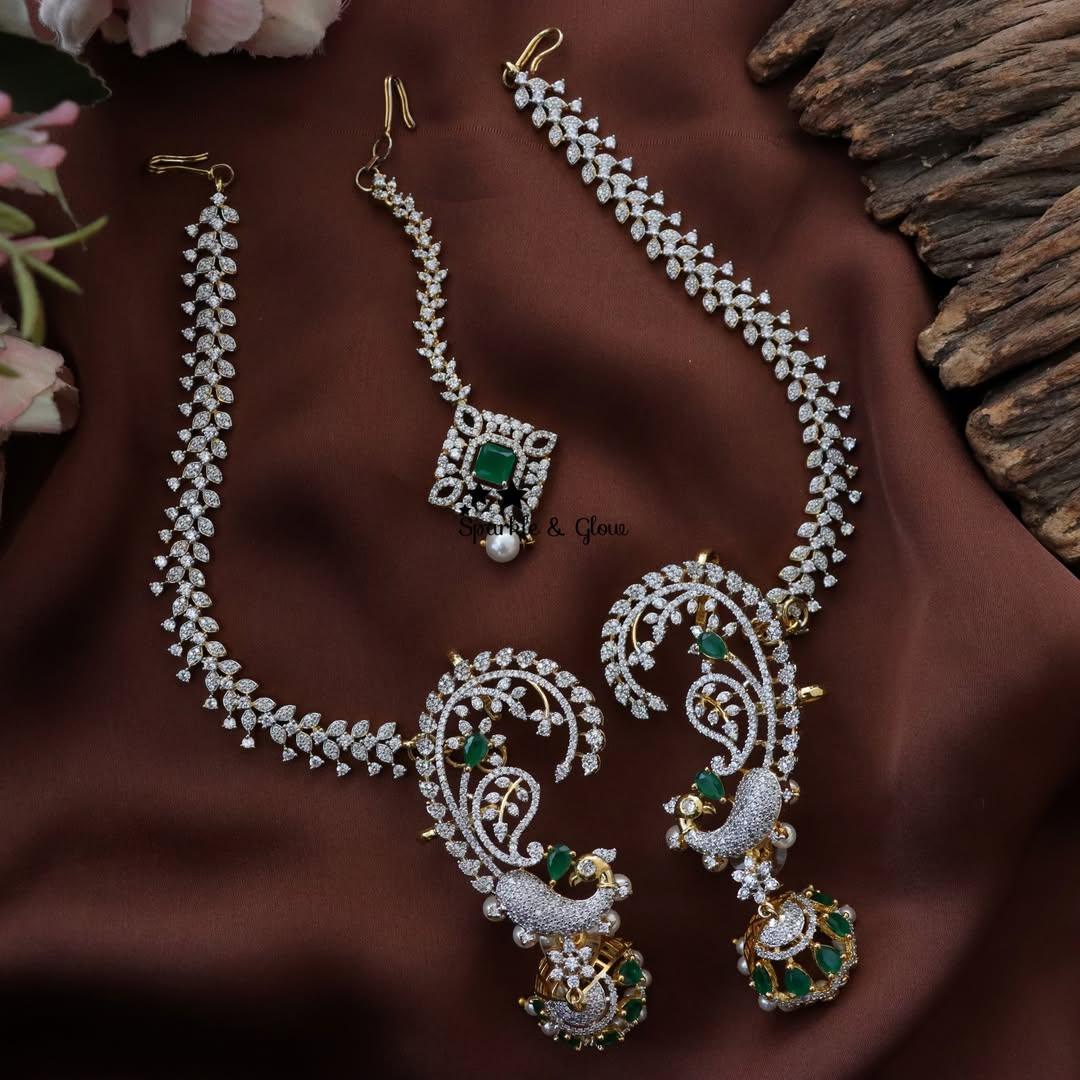 Elegant Maang Tikka Earring Set for Traditional Glamour