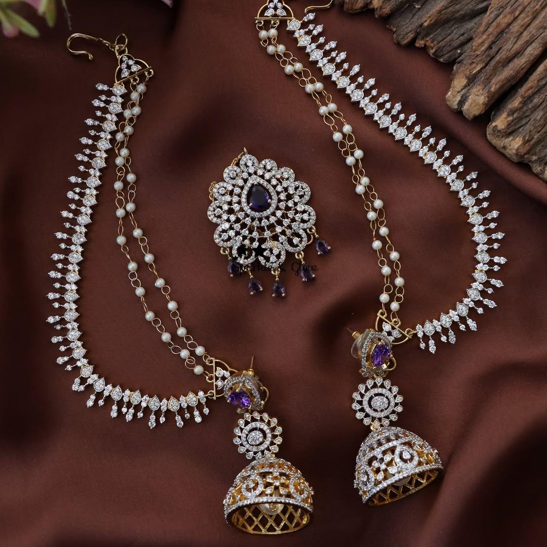 Exquisite Earcuff Maang Tikka Set - Elevate Your Style