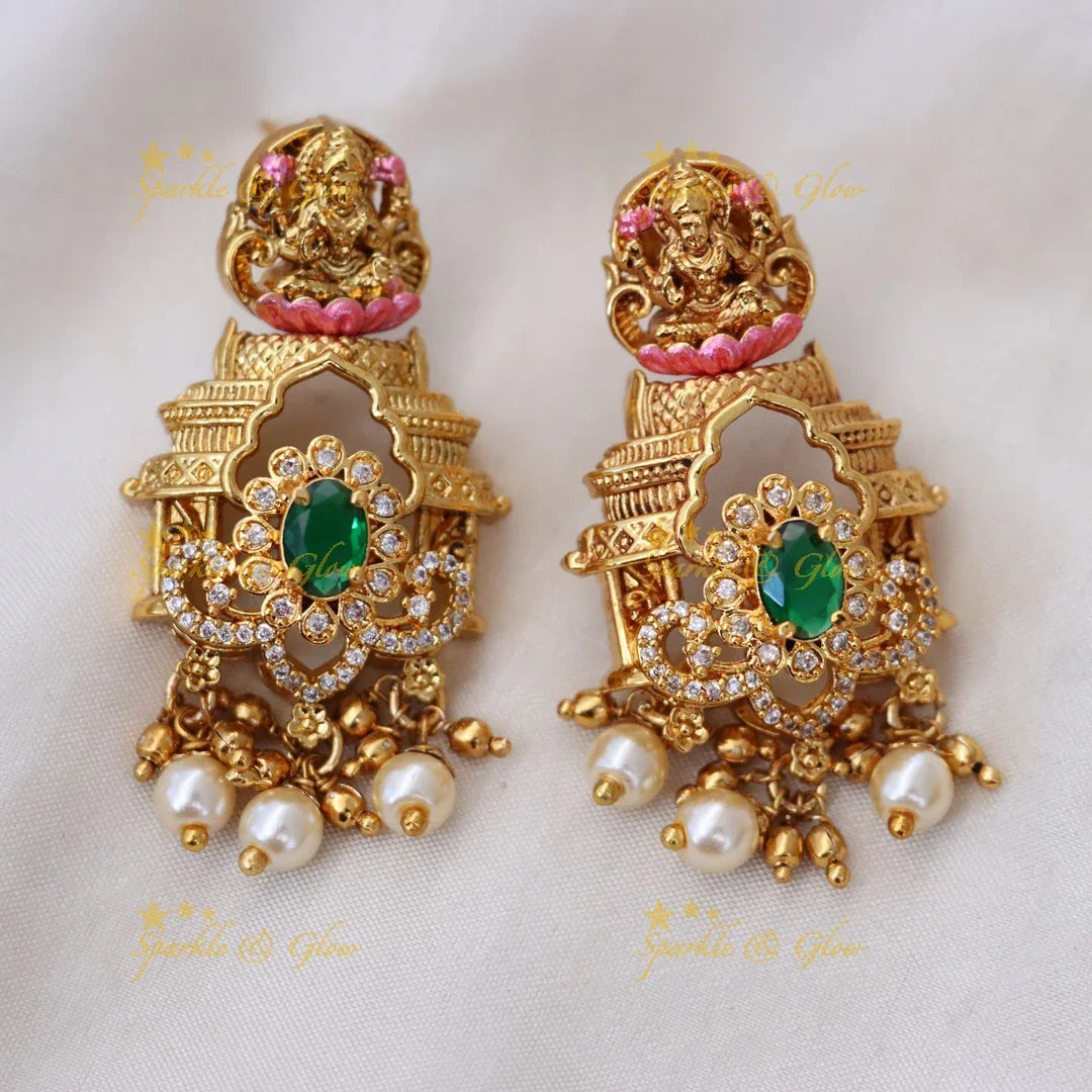Majestic Temple Necklace for Weddings and Festivals