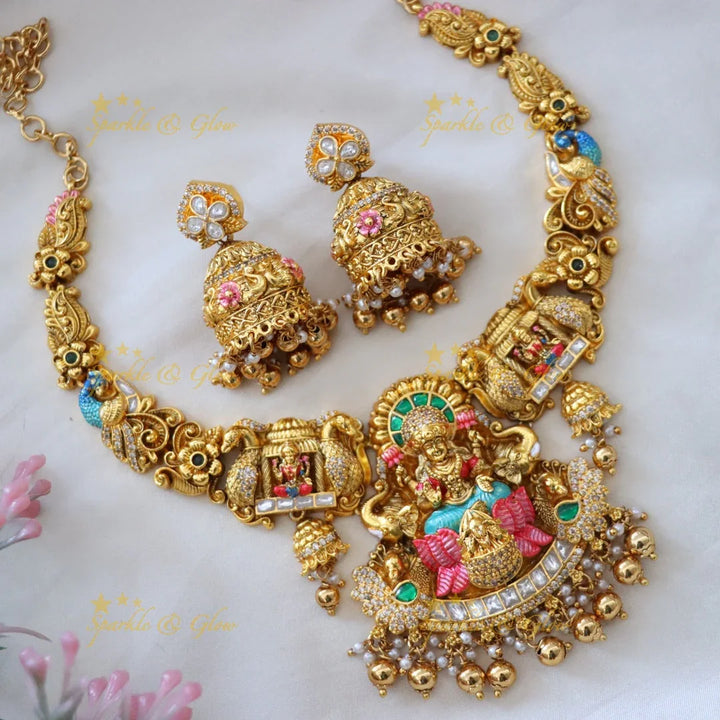 Exquisite Temple Necklace for Festive Glamour