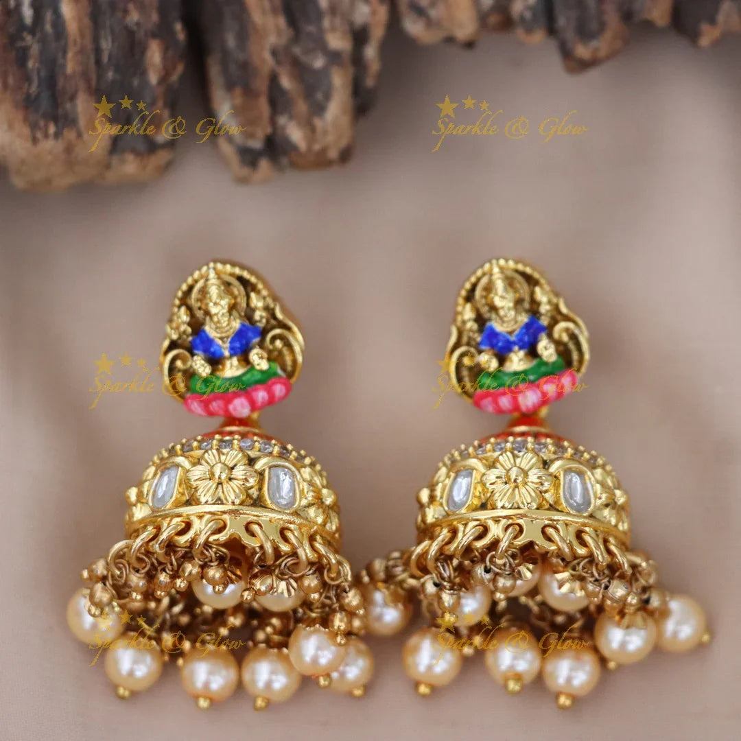 Exquisite Temple Necklace Set for Festivals & Weddings