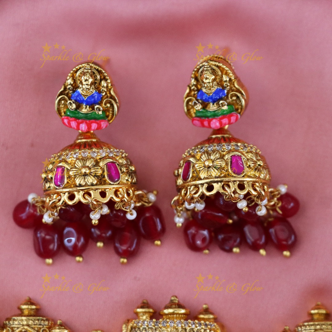 Exquisite Temple Necklace Set for Festivals & Weddings