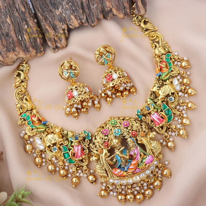 Exquisite Ram Sita Temple Necklace – A Festive Masterpiece