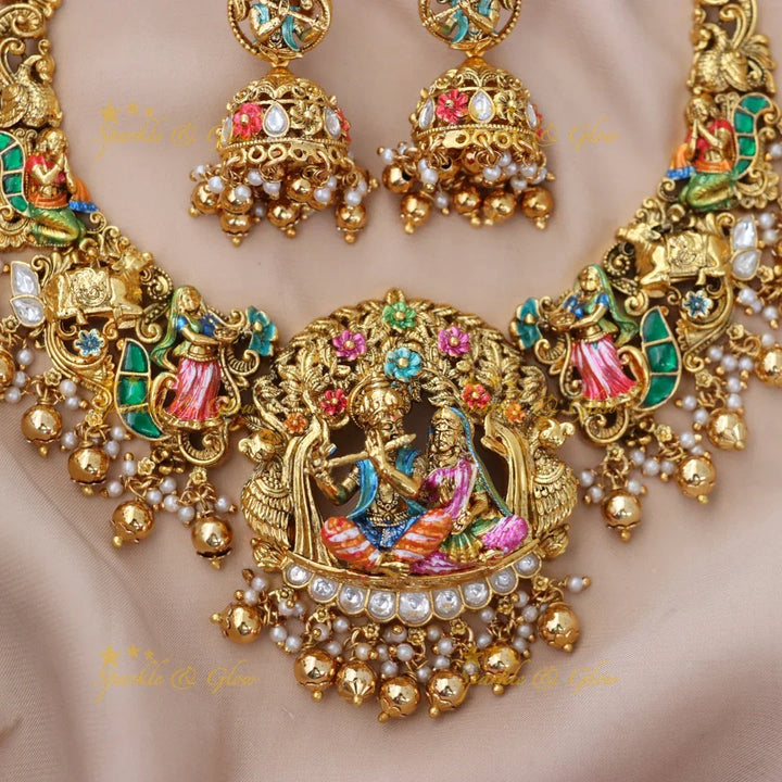 Exquisite Ram Sita Temple Necklace – A Festive Masterpiece