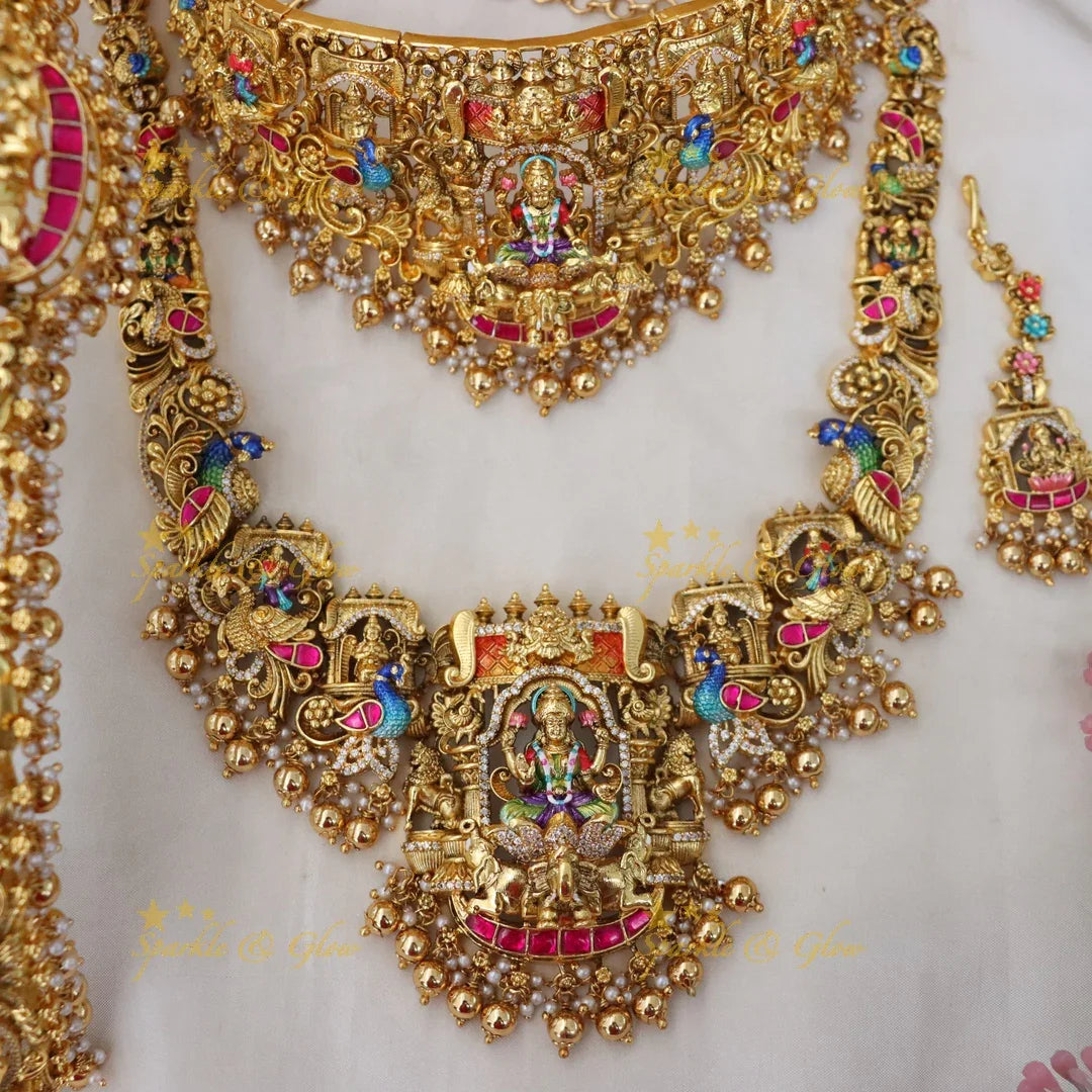 Exquisite Temple Jewellery Set for Bridal Elegance
