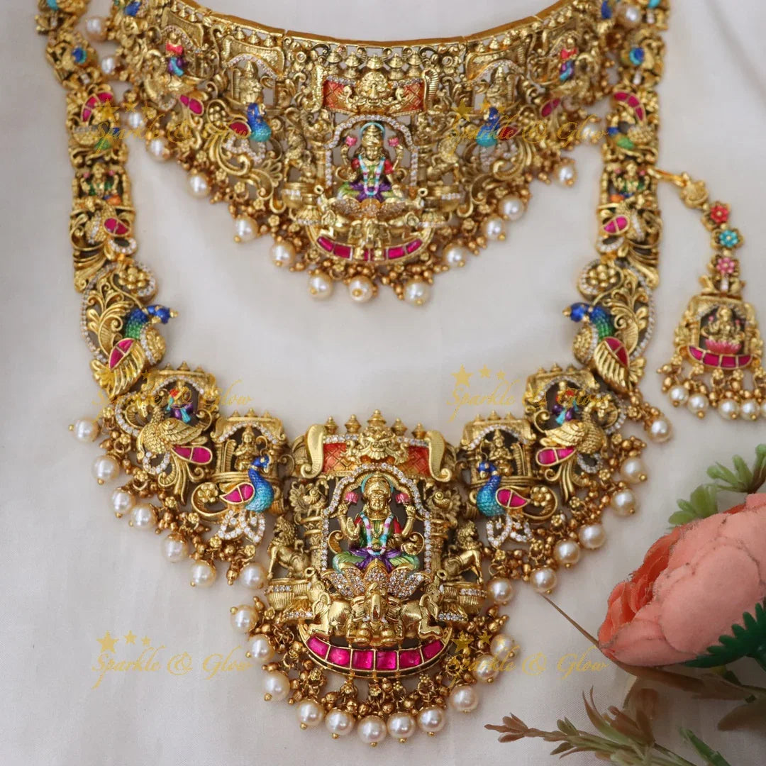 Exquisite Temple Jewellery Set for Bridal Elegance
