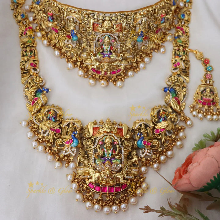 Exquisite Temple Jewellery Set for Bridal Elegance