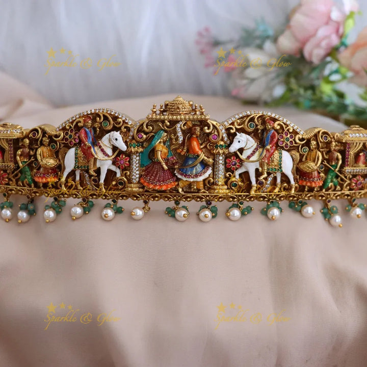 Exquisite Gold Bridal Hip Belt – Traditional Charm
