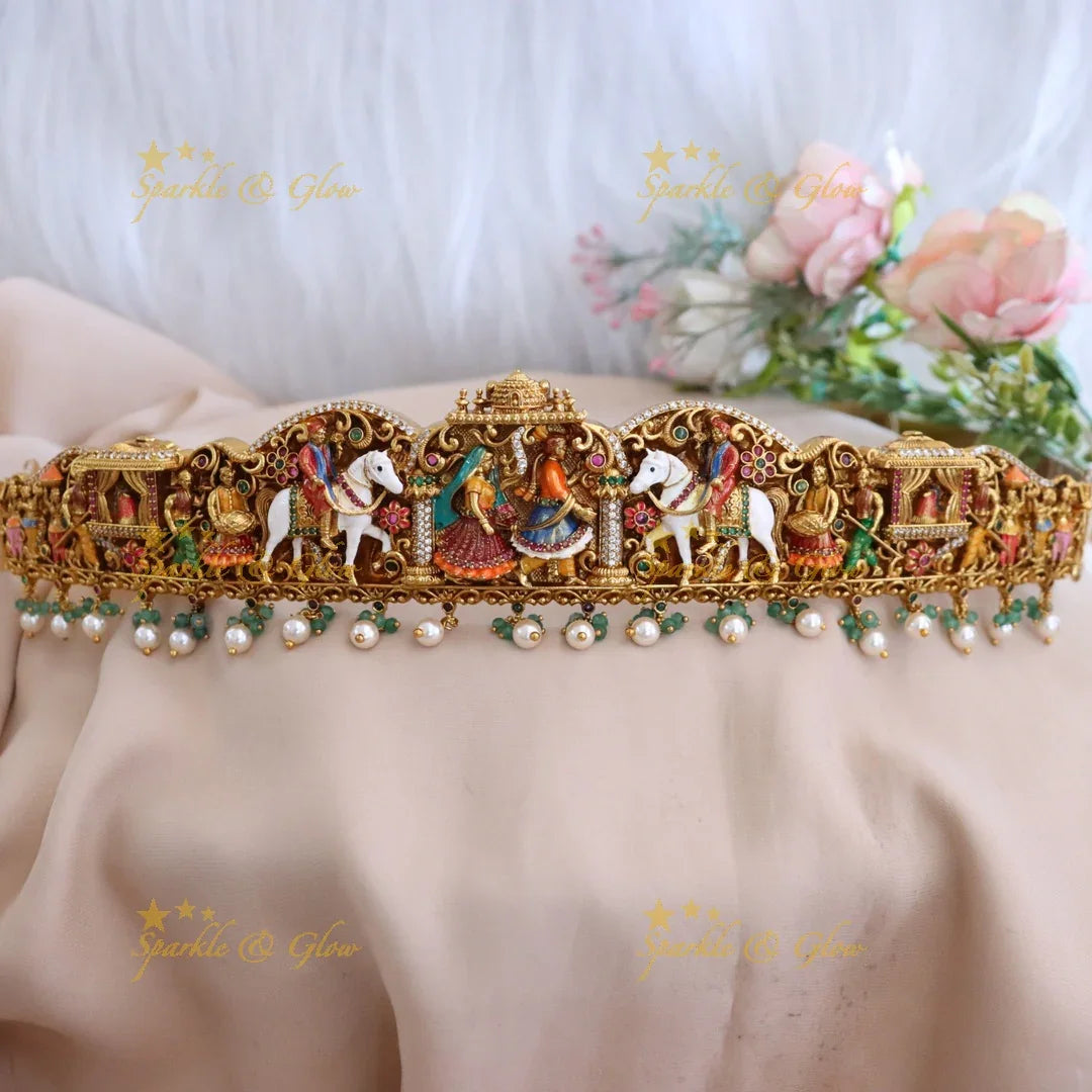 Exquisite Gold Bridal Hip Belt – Traditional Charm