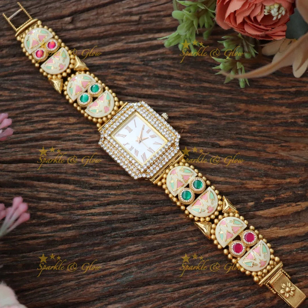 Regal Kashmiri Heritage Watch - Exquisite Antique Design