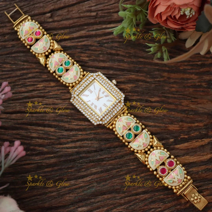 Regal Kashmiri Heritage Watch - Exquisite Antique Design