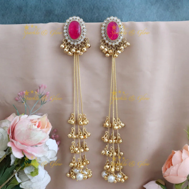 Elegant Pearl Gold Droplet Earrings for Weddings