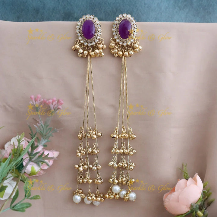 Elegant Pearl Gold Droplet Earrings for Weddings