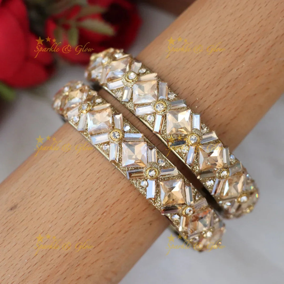 Elegant Crystal Glass Bangles for Weddings & Festivals