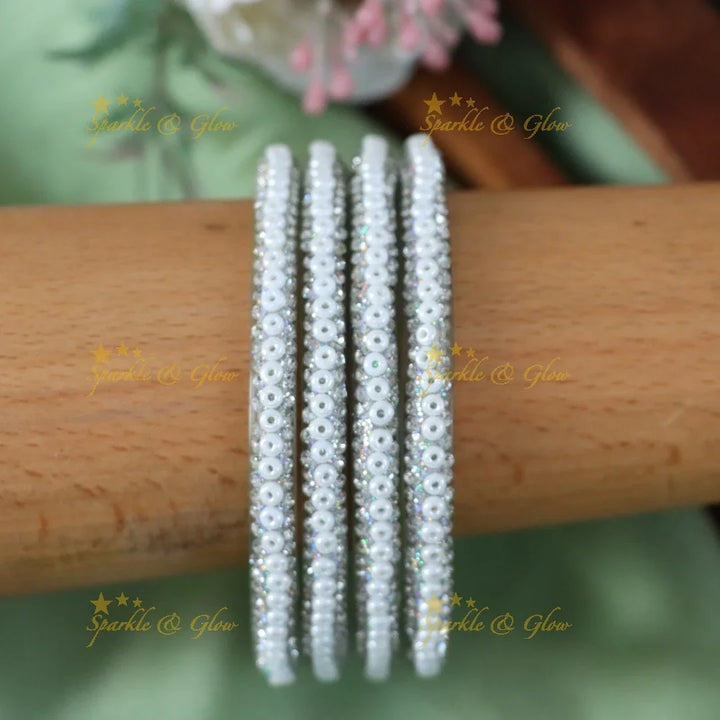 Elegant Pearl Bangles for Festive Elegance
