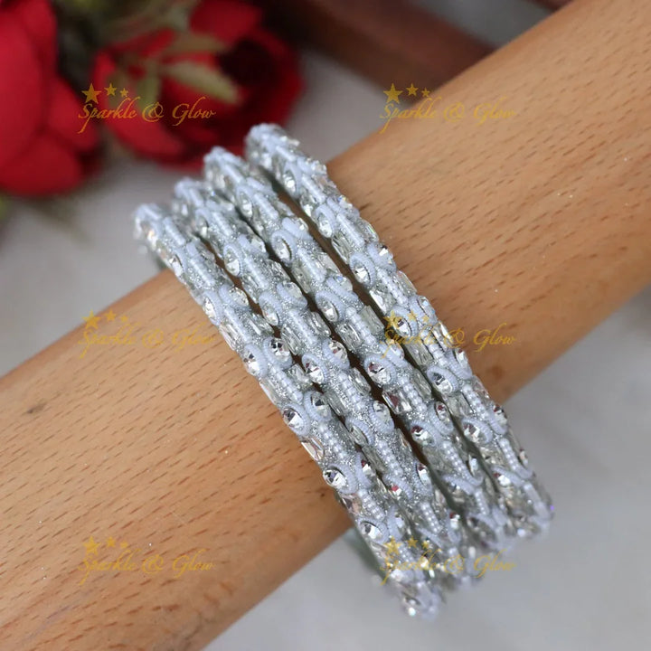 Exquisite Pearl Bangle Set for Festivals & Weddings