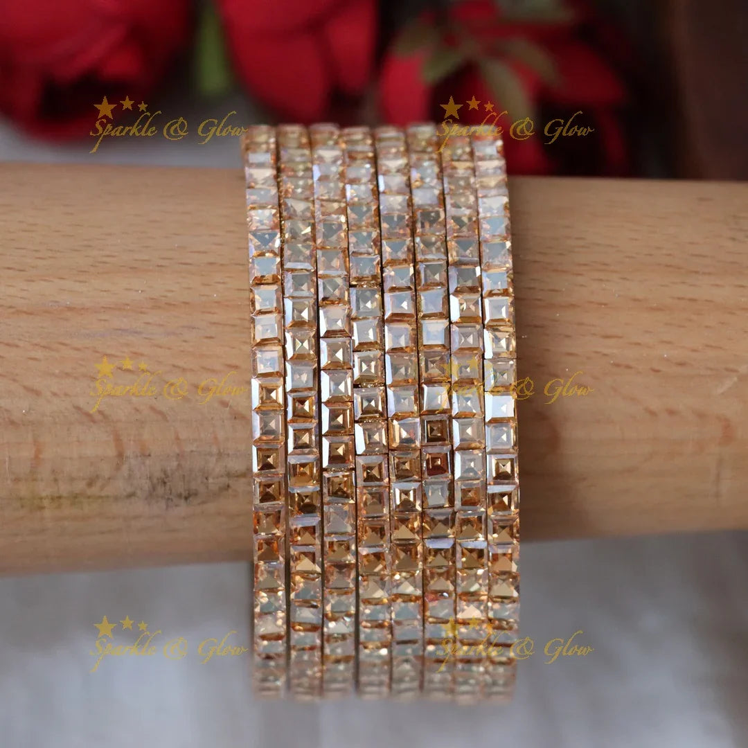 Sparkling Festive Bangles Set for Weddings