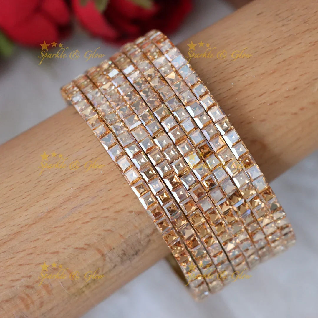 Sparkling Festive Bangles Set for Weddings