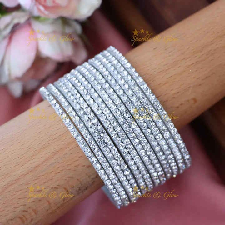 Elegant Multi Stone Bangles for Wedding & Festive Wear