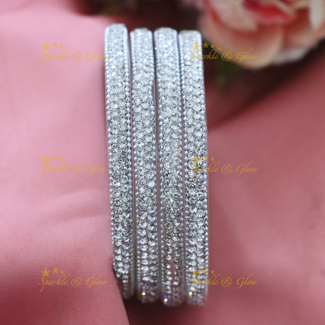 Sparkling Silver Bangles: Elevate Your Festive Style