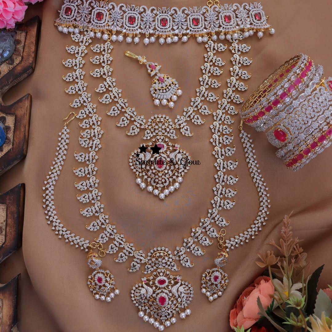 Beautiful Indian Bridal Jewellery Set with Earrings