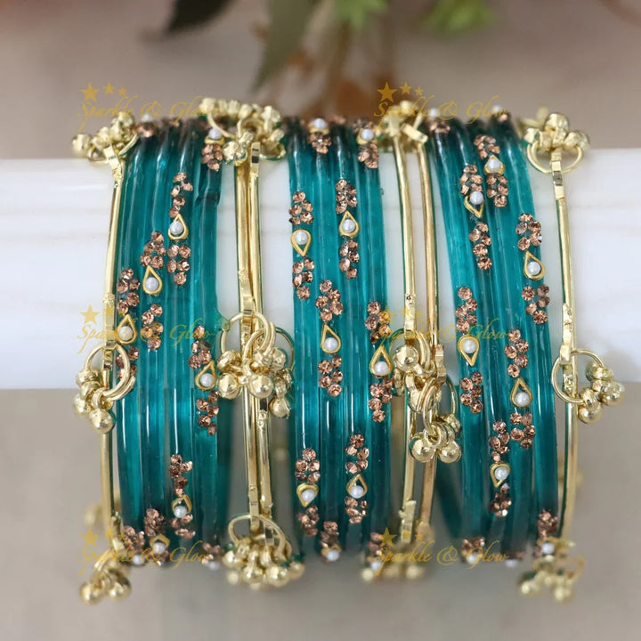 Elegant Red and Gold Bangles - Perfect for Weddings
