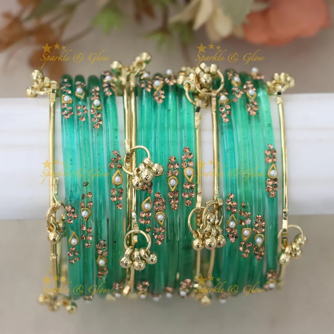 Elegant Red and Gold Bangles - Perfect for Weddings